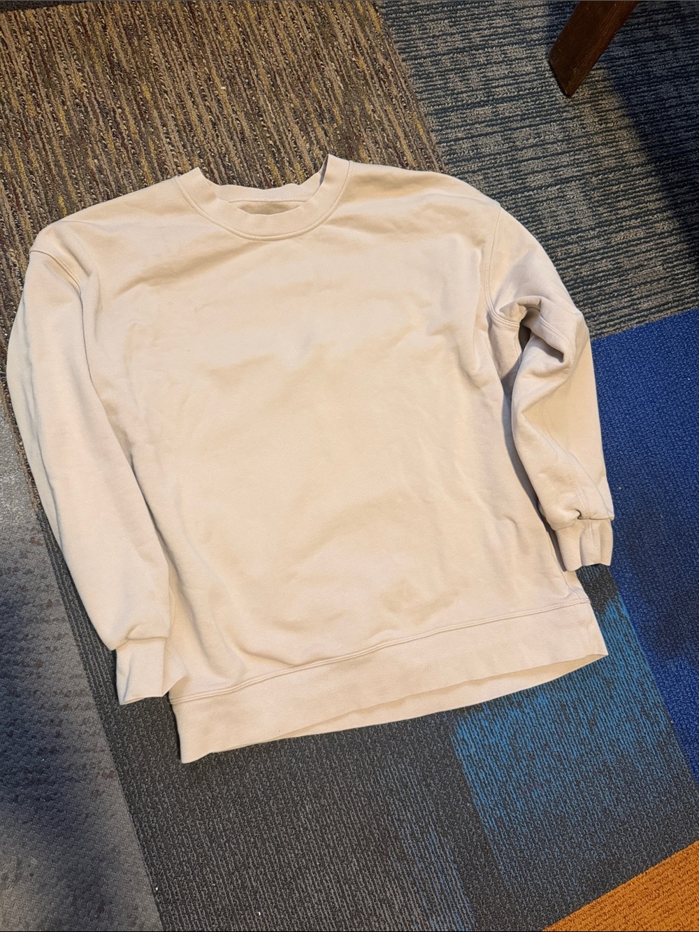 lululemon athletica Men's Crewneck Sweatshirt — Light Beige large